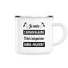 Mug en métal émaillé 30cl - Je suis carnavaleuse et toi c'est quoi ton super-pouvoir?