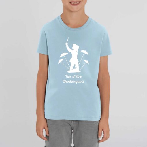 T-shirt Enfant - 100% coton Bio 155 g/mu00b2 - Fier d'u00eatre dunkerquois