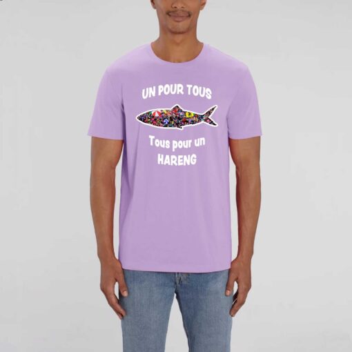 T-shirt Unisexe - 100% coton Bio 180 g/m² - Un pour tous Tous pour un hareng