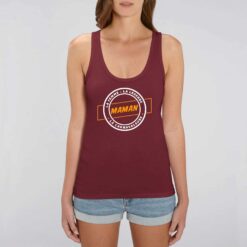 Débardeur Femme - 100% coton Bio 120 g/m² - Maman la femme la légende la carnavaleuse