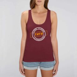 Débardeur Femme - 100% coton Bio 120 g/m² - Tata la femme la légende la carnavaleuse