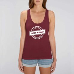 Débardeur Femme - 100% coton Bio 120 g/m² - Certifiée super maman carnavaleuse