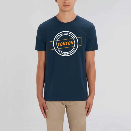 T-shirt Unisexe - 100% coton Bio 180 g/m² - Tonton l'homme le mythe le carnavaleux