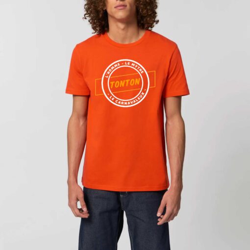 T-shirt Unisexe - 100% coton Bio 180 g/m² - Tonton l'homme le mythe le carnavaleux