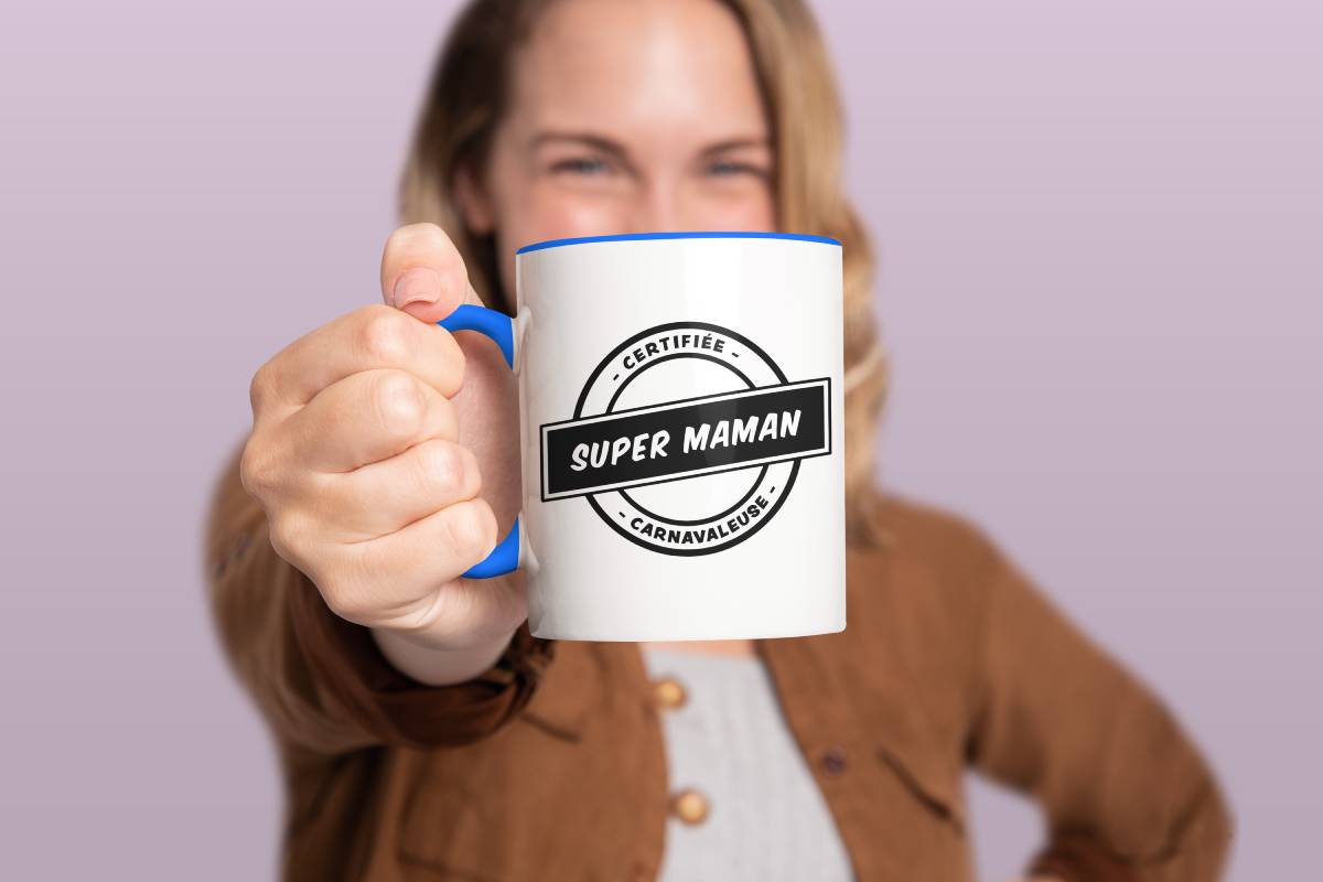 mug super maman carnavaleuse