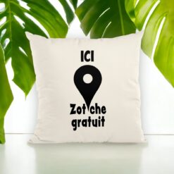 Coussin et Housse - Ici zot'che gratuit