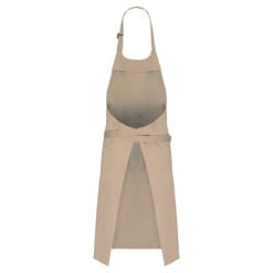 Tablier de cuisine Beige dos - Dunkerqueboutique.com