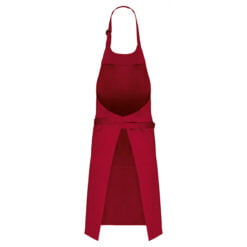 Tablier de cuisine Rouge dos - Dunkerqueboutique.com