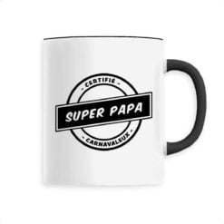 Mug en céramique - super papa carnavaleux