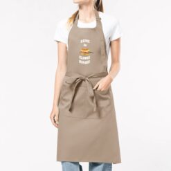 Tablier de cuisine reine du klipper burger Beige