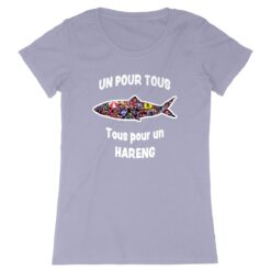 T-shirt Femme - 100% coton Bio 155g/m² - Un pour tous Tous pour un hareng