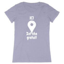 T-shirt Femme - 100% coton Bio 155 g/m² - Ici zot'che gratuit