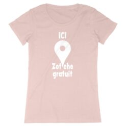 T-shirt Femme - 100% coton Bio 155 g/m² - Ici zot'che gratuit
