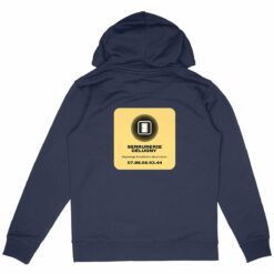 Sweat à capuche unisexe avec poche ventrale – Bio 350 g/m² – Serrurerie Delugny 15 - Dunkerqueboutique.com Sweat à capuche unisexe avec poche ventrale – Bio 350 g/m² – Enfant de Jean Bart (imprimé au dos)