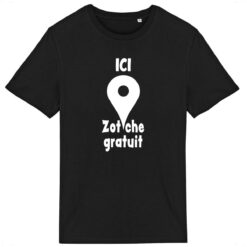 T-shirt Léger Unisexe - 100% coton Bio 150 g/m² - Ici zot'che gratuit