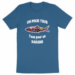 T-shirt Unisexe - 100% coton Bio 180 g/m² - Un pour tous Tous pour un hareng