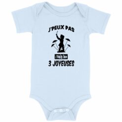 Body bébé - J'fais les 3 joyeuses