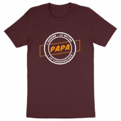 T-shirt Unisexe - 100% coton Bio 180 g/m² - Papa l'homme le mythe le carnavaleux 15 - Dunkerqueboutique.com T-shirt Unisexe - 100% coton Bio 180 g/m² - Papa l'homme le mythe le carnavaleux