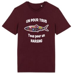 T-shirt Léger Unisexe - 100% coton Bio 150g/m² - Un pour tous Tous pour un hareng 11 - Dunkerqueboutique.com T-shirt Léger Unisexe - 100% coton Bio 150g/m² - Un pour tous Tous pour un hareng
