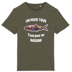 T-shirt Léger Unisexe - 100% coton Bio 150g/m² - Un pour tous Tous pour un hareng 13 - Dunkerqueboutique.com T-shirt Léger Unisexe - 100% coton Bio 150g/m² - Un pour tous Tous pour un hareng
