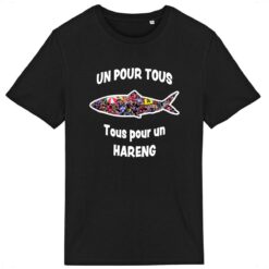 T-shirt Léger Unisexe - 100% coton Bio 150g/m² - Un pour tous Tous pour un hareng