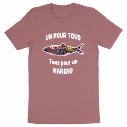 T-shirt Unisexe - 100% coton Bio 180 g/m² - Un pour tous Tous pour un hareng