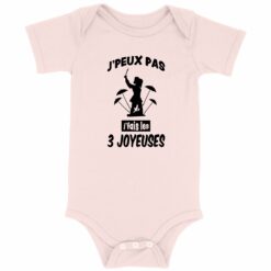 Body bébé - J'fais les 3 joyeuses