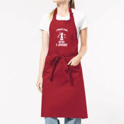 Tablier de cuisine - 100% coton Bio - J'fais les 3 joyeuses