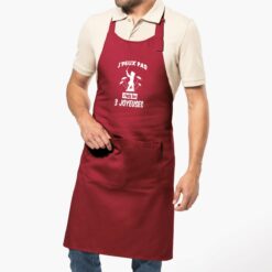 Tablier de cuisine - 100% coton Bio - J'fais les 3 joyeuses